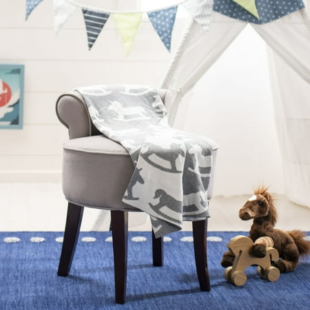 UPC: 0889048687158 | SAFAVIEH Rocky The Unicorn 32 x 40 Baby Throw Grey/Ivory