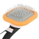 thumbnail image 3 of Small Pet Slicker Brush Rabbit Clean Grooming Brush with 360 Rotating Head Removes Floating and Loose HairOrange Head White Handle, 3 of 5