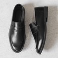 thumbnail image 2 of Classic Penny Slip On Leather Loafers Dress Shoes, 2 of 5
