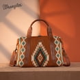 thumbnail image 7 of Wrangler Duffel Bag for Women Large Travel Weekender Bag Designer Tapestry Carry On Bags, Tapestry-Brown, 7 of 7