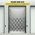 thumbnail image 2 of VEVOR Puerta de seguridad plegable individual, 48" H x 66" W Puerta de puerta plegable, puerta de seguridad de acordeón de acero, puerta de seguridad de expansión flexible, puerta de barricada, 2 of 9
