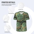thumbnail image 5 of Fotbe Succulents Baseball Jersey Shirt for Men and Women, Casual Short Sleeves Button Down T-Shirt-Large, 5 of 9