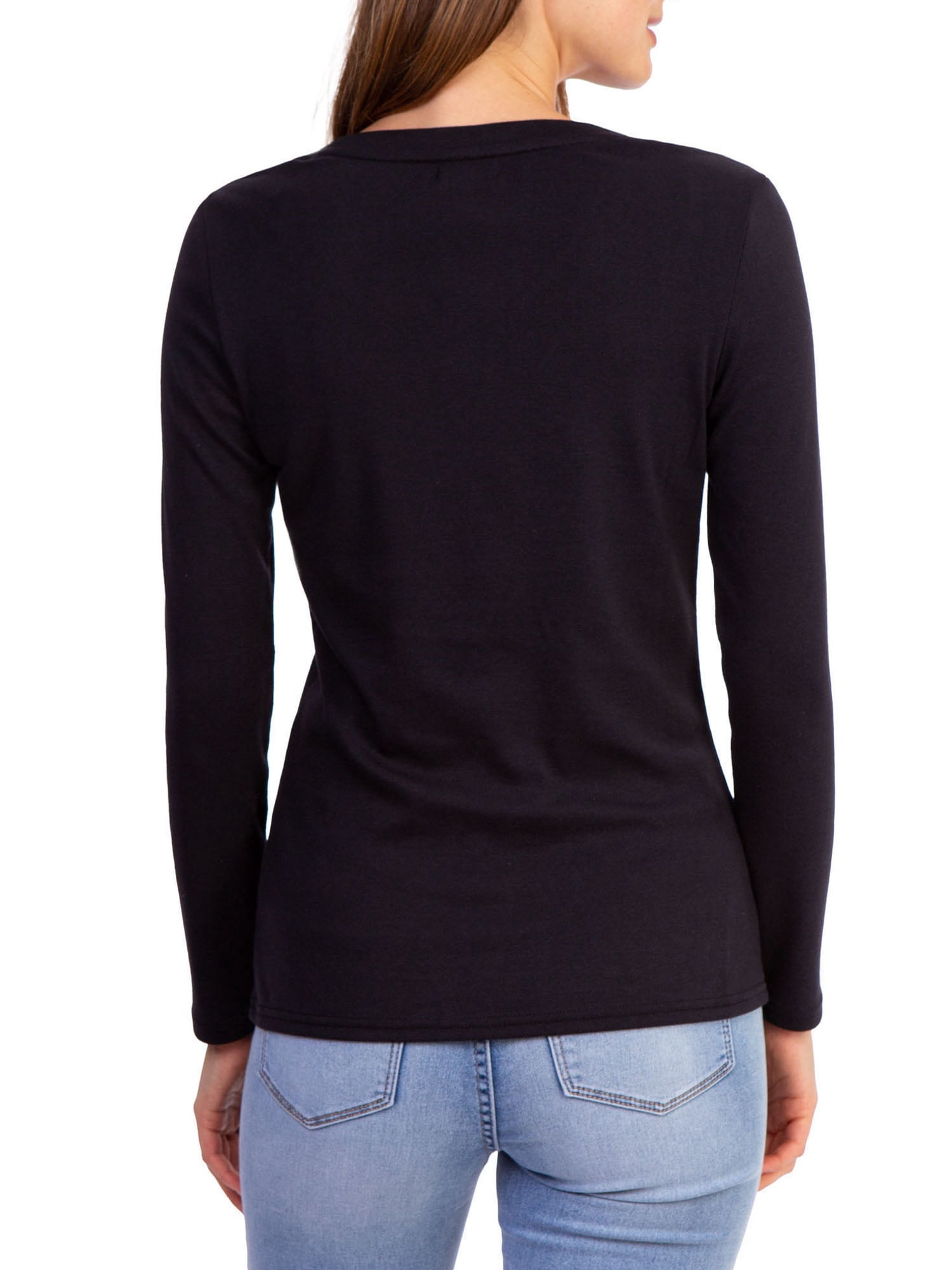 U.S. Polo Assn. Women's Long Sleeve V-Neck T-Shirt, Sizes XS-3XL