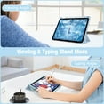 thumbnail image 3 of Fintie Hybrid Slim Case for iPad (A16) 11th Generation 11 Inch (2025), iPad 10th Generation 10.9 Inch (2022), with Clear Transparent Back, Blue, 3 of 11