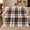 Check Blanket, variant on Classic Tartan Plaid Autumn Hearth, Festive autumn celebration Scene, Warm Flannel Blanket for Living Room and Reading Nook, Art Lovers autumn celebration Gift, Festive Home Decor