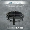 thumbnail image 3 of Four Seasons Courtyard 30 Inch Round Outdoor Wood Burning Fire Pit & Screen, 3 of 7