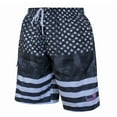 thumbnail image 3 of Men's American Flag Quick-Dry Swim Trunks with Cargo Pocket - Brushed Microfiber Board Shorts for Swimming, Surfing & Beach-7111-9-2XL, 3 of 7