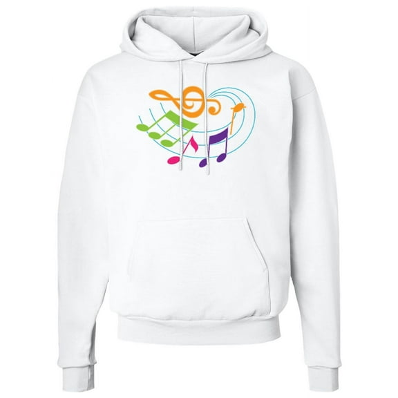 Inktastic Music Notes Musical Adult Hoodie Sweatshirt