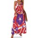 thumbnail image 1 of Vestido sin mangas de pétalos y perlas vestidos africanos para mujer ropa de verano de mujer vestidos de playa, 1 of 7