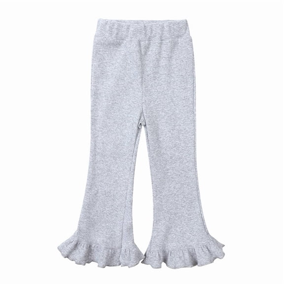 Little Girls Flare Leggings Soft Casual Bottoms Pants for Kids