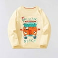 thumbnail image 2 of JTieacloth Hauts à Manches Longues pour Garçons pour Tout-Petits Enfants T-Shirt Décontracté à Col Rond avec Mignon Imprimé de Dessin Animé Doux Confortable Tenue Quotidienne École Décontractée Tailles 2-3 Ans, 2 of 6
