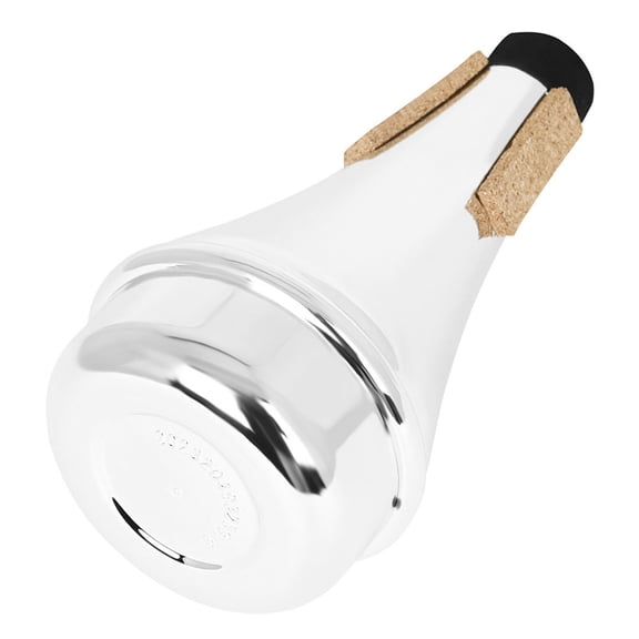 AURARMLET Silver ABS Trumpet Mute for Beginners Compact Practice Mute Noise Reducer 1 Count