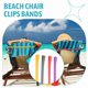 thumbnail image 5 of 12 Bandas para Toallas de Playa, Soporte EláStico Clips Sillas, Multicolor Sillas Vacaciones NatacióN., 5 of 10