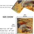 thumbnail image 4 of GZHJMY Chic Thanksgiving Greeting Vintage Turkey Autumn Harvest Cloth Napkins, Set of 4 20 x 20 Inch Soft Polyester Dinner Napkin for Family, Cocktail, Weddings, Parties, 4 of 5