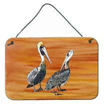 Carolines Treasures 8407DS812 Pelican Wall or Door Hanging Prints 8HX12W multicolor