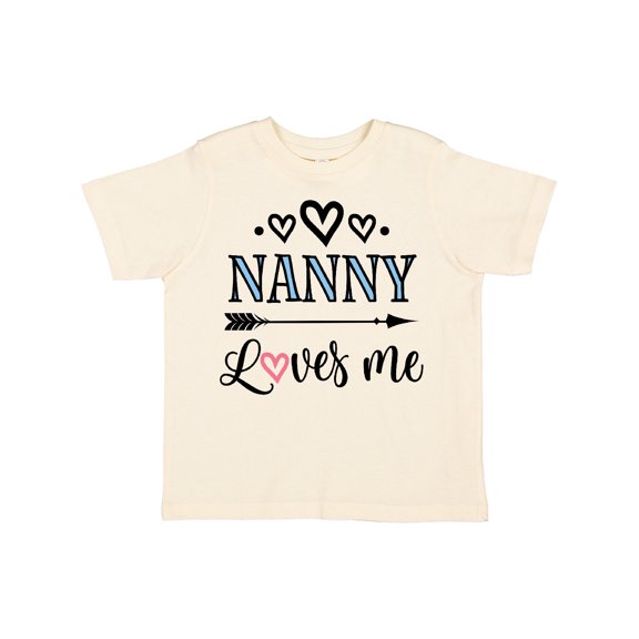Inktastic Nanny Loves Me Grandchild Girls Toddler T-Shirt
