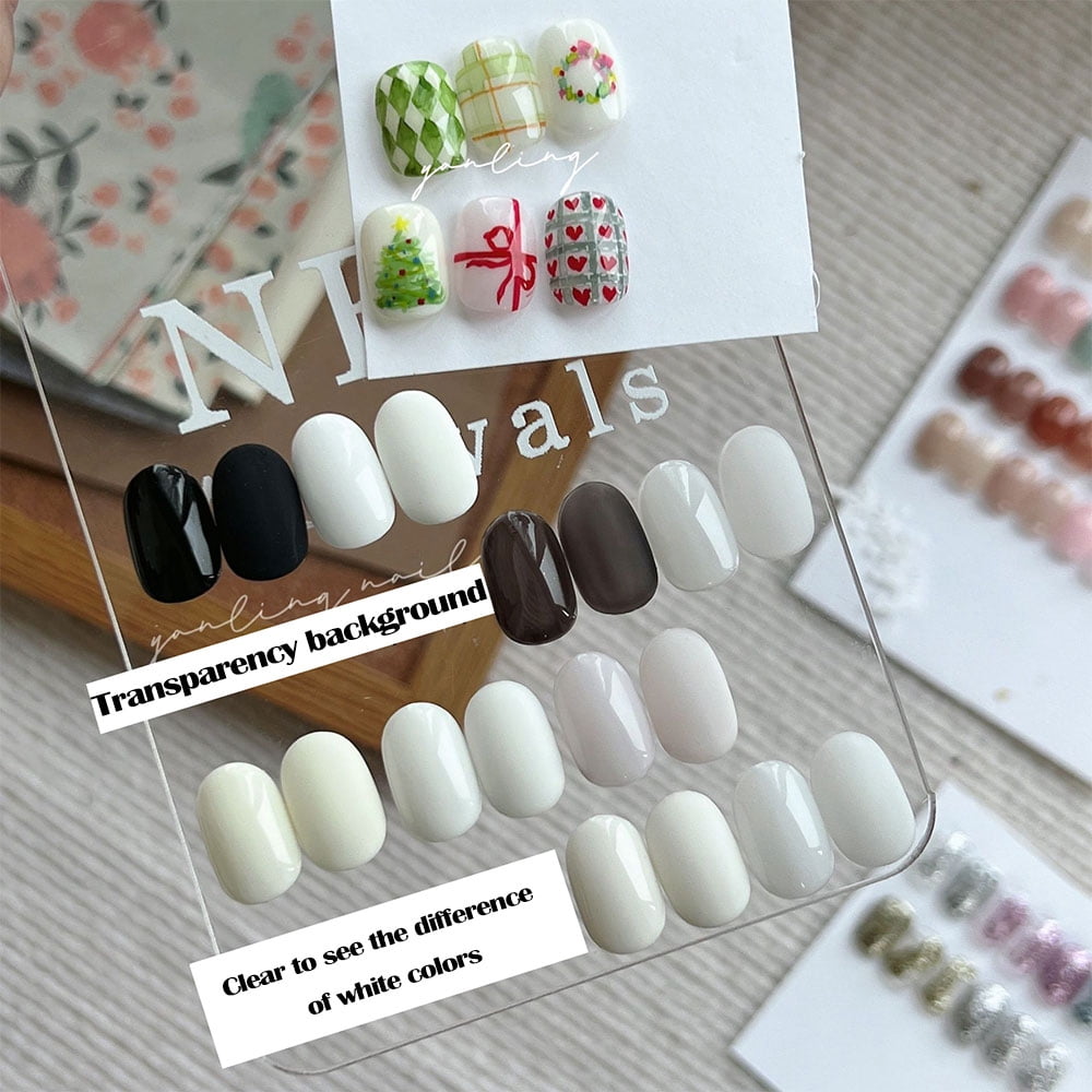 6 Colors Moonlight Pearl Aurora Nail Powder + 9 black white gel nail polish -Metallic Chrome Nail Powder-Mermaid Iridescent Holographic Mirror Powder- Glitter Pigment Manicure Powder