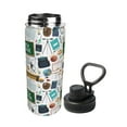 thumbnail image 2 of Yiaed Back To School A Print Sports Insulated Kettle Bottle Reusable Stainless Steel Insulated Cup, Outdoor Portable Casual Stainless Steel Insulation Cup, 2 of 7