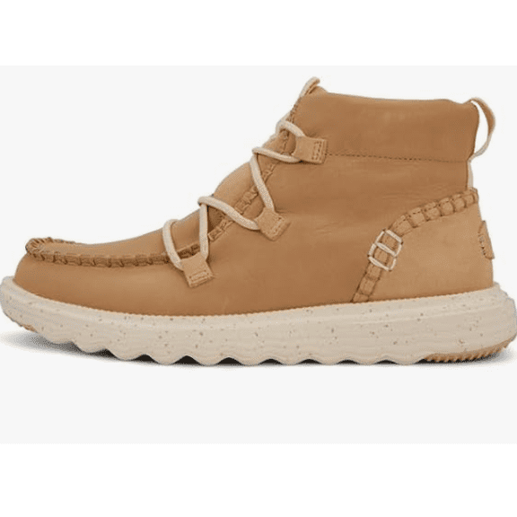 HEYDUDE Reyes Boot Leather Taupe 12 M
