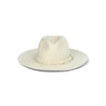 thumbnail image 2 of Time and Tru Women’s Braided Woven Straw Fedora Hat, 2 of 3