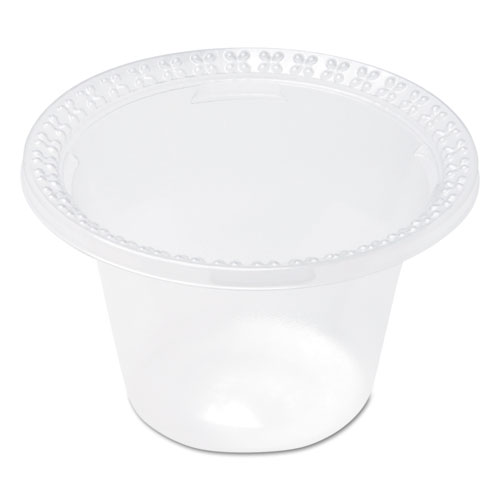 Plastic Dessert Dishes, Clear, 8 oz, 100 Pack, 10 Carton by Dixie®
