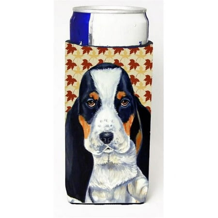 

Basset Hound Fall Leaves Portrait Michelob Ultra s for slim cans