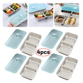 thumbnail image 2 of Stainless Steel Double Compartment Snack Containers,Grab and Go Snack Containers Reusable with Lids,for Takeout Outdoor, 2 of 7
