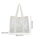 thumbnail image 3 of Bolsa de mano transparente de estilo natural, con certificación de seguridad para estadios, ideal para el trabajo, la playa, el estadio y bolsas de almacenamiento de plástico., 3 of 6