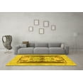 thumbnail image 3 of Ahgly Company Indoor Rectangle Abstract Yellow Modern Area Rugs, 7' x 10', 3 of 4
