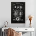 thumbnail image 2 of Elephant Stock Golf Ball Patent Wall Art - Vertical Canvas Wall Art - Home Office Wall Decor - Patent Canvas - Black And White Decor - 20" x 30", 2 of 8