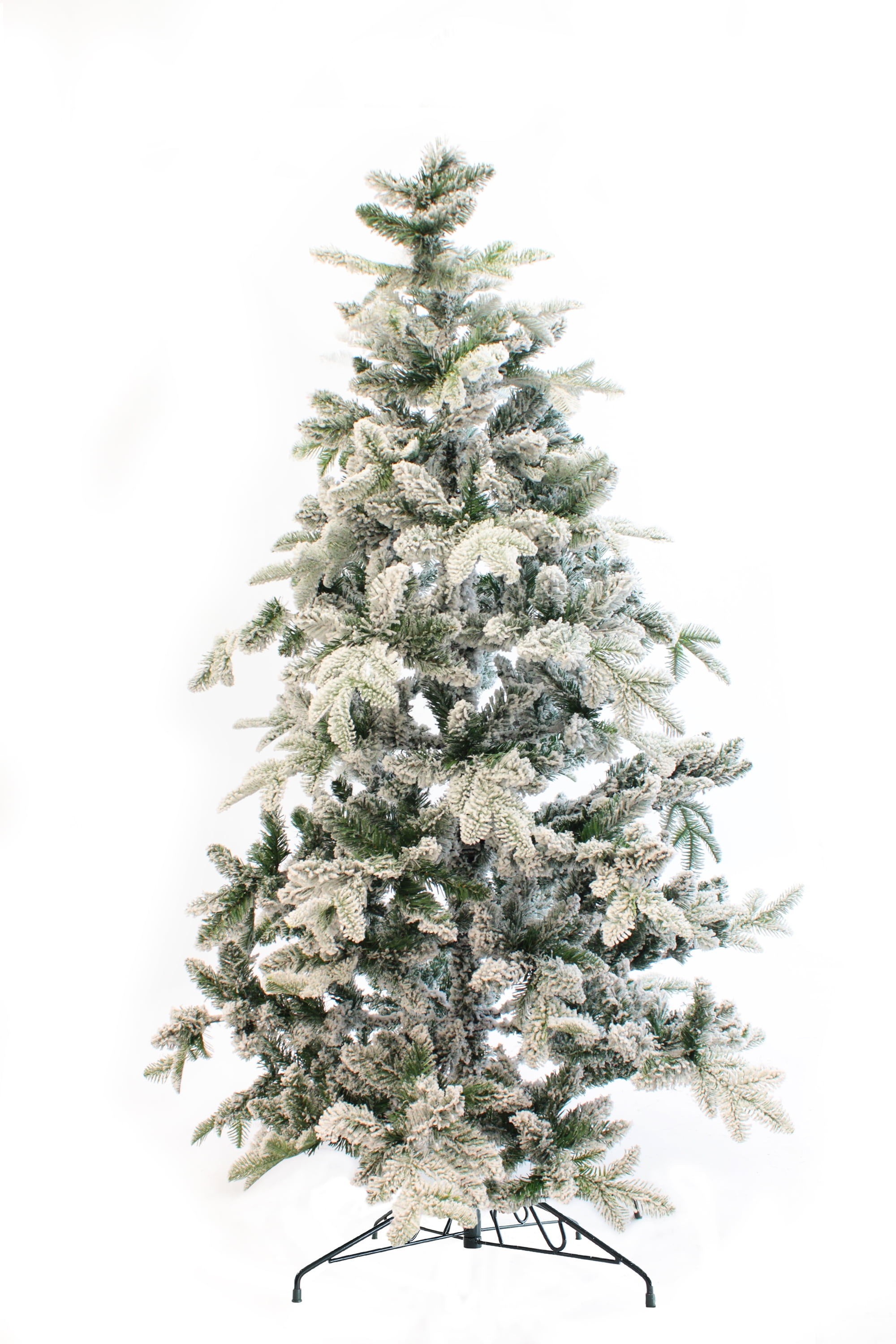Perfect Holiday 5 ft Alpine Artificial Christmas Tree Snow Flocked