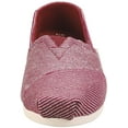 thumbnail image 6 of Toms Printed Alpargata Women/Adult shoe size 10  Casual 10015651 Cabernet Glitter Rib Knit, 6 of 7