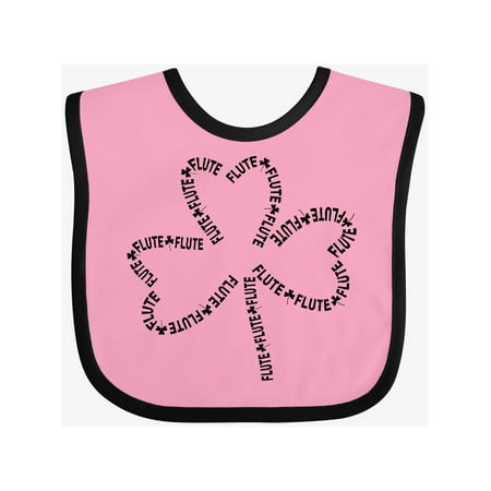 

Inktastic Flute Text Shamrock Gift Baby Boy or Baby Girl Bib