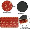 thumbnail image 3 of Lomyolo Christmas Decoration Christmas Kitchen Rugs and Mats Runner Winter Holiday Kitchen Rug Seasonal Low-Profile Non Slip Kitchen Floor Mat Xmas Decor 2 Set 16''x24''+16''x47'' Santa Snow, 3 of 5