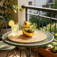 thumbnail image 4 of JHyouerji Cute Cat Shaped Plastic Succulent Planter Pot 7x2x3 Inch,Gold Drainage Hole Small Flower Container for Windowsill Office Indoor Plant Home Decor, 4 of 6