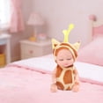 thumbnail image 4 of Mini Sleeping Baby Doll Toys, Soft Vinyl Doll Toys, Soothing Emotional Comfort Toys, Cute Cartoon Design Toys, Portable Desktop Decor Toys, Kids Pretend Play Small Gift Toys, 4 of 6