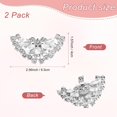 thumbnail image 3 of Pack Decorative Rhinestone Shoe Clips, Zinc Alloy Removable Fashion Elegant Crystal Flower Clips Buckle Women Dress, 3 of 5
