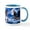 White/Blue Inside, variant on CafePress - Wolf Decor - 11 oz Ceramic Mug - Novelty Coffee Tea Cup