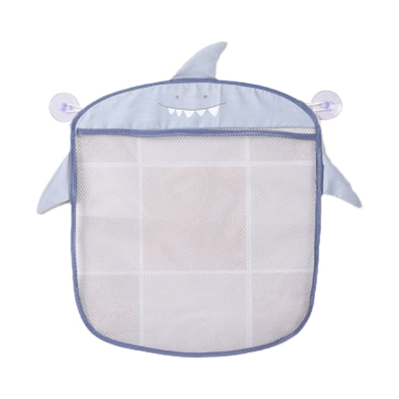 Bathtub Toy Net Holder Shower Bag for Kids and Mesh Basket with 2 Strong Suction Cups