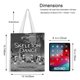 thumbnail image 5 of Spooky Skeleton Family Dancing Bolso de tela con estampado de lienzo para mujer, bolsa de compras reutilizable y estética, con cremallera interior, regalo para mujer,40*45cm., 5 of 6