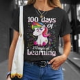 thumbnail image 4 of 100Th Day Of School Unicorn Girls 100 Days Of School V3 TShirt, 4 of 6