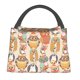 thumbnail image 1 of Disketp Colorful Owls Bolsa Térmica Estampada, Bolsa Térmica Aislante para Almuerzo, Playa y Campamento, 1 of 6