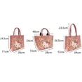 thumbnail image 4 of Mochila de un solo hombro con estampado de leopardo rosa de Hello Kitty de PU de Hello Kitty con forma de corazón para chica amorosa, de gran capacidad, 4 of 5
