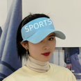 thumbnail image 3 of Sombrero de verano para mujer, sombrero de copa vacío, sombrero de protección solar coreano, gorra con visera deportiva, gorra de béisbol para exteriores, 3 of 6