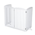 thumbnail image 4 of STAROUS Wooden Freestanding Foldable 4 Panels Pet Gate for Dogs with Feet Espresso, 4 of 7