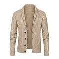 thumbnail image 1 of CEHVOM Cardigan à Manches Longues à Boutons Simples pour Hommes avec Poches et Col Rabattu, 1 of 8