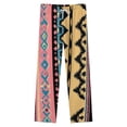 thumbnail image 4 of Colorful Tribal Patterned Fabric Winter Female Pants Flannel High Waist Women Pants Lady Warm Straight Leg Plush Trousers, 4 of 7