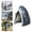 Gray, variant on Patio Hanging Egg Chair Cover Heavy Duty Waterproof Wicker Swing Egg Chair Shield with Zipper Weatherproof Protector for Summer Year-Round 74.8x45.28 Inch Single Seat