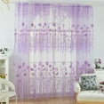 thumbnail image 1 of 2Pcs Gesang Voile Tulle Sheer Curtain Window Panel Drape 39.4x78.8, 1 of 9