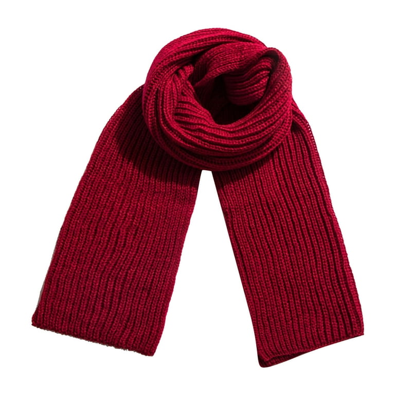 nochalofo Red Scarfs for Women, Warm Winter Scarf Unisex Polyester
